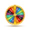 Wheel Of Fortune lottery luck illustration. Casino game of chance. Win fortune roulette. Gamble chance leisure