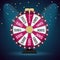 Wheel of Fortune, Lucky background. Vector Illustration