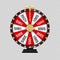 Wheel of Fortune, Lucky Icon on Transparent Background. Vector Illustration