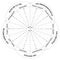 Wheel of Life - Diagram - Coaching Tool in Black and White - French Language