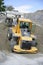 Wheel loader Excavator unloading sand