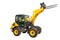 Wheel loader machinery construction equipment isolated