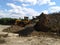 Wheel loader working in a composting facility