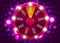 Wheel of luck or fortune. Gamble chance leisure. Colorful gambling wheel. Jackpot prize concept background.