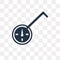 Wheel Meter vector icon isolated on transparent background, Whee