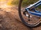 Wheel mountain bike bicycle detail