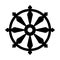 Wheel of Samsara â€” Symbol of Reincarnation, the cycle of death and rebirth Sacral sign of all Indian religions.