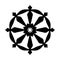 Wheel of Samsara â€” Symbol of Reincarnation, the cycle of death and rebirth (Sacral sign of all Indian religions).