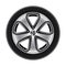 Wheel or tire, tyre of car or automobile isolated