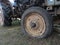 Wheel of a tractor, Flat tire can not continue.