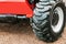 Wheel tread of the tractor or excavator