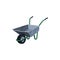 Wheelbarrow, metal garden barrow, wheeled cart