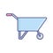 Wheelbarrow  Vector Icon which can easily modify or edit