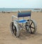 wheelchair big wheels made with aluminium to move on the beach