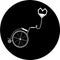 Wheelchair in black circle icon. Attractive, beautifully and faithfully designed wheelchair Icon. Wheelchair, handicapped or acces