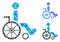 Wheelchair Composition Icon of Circles