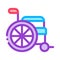 Wheelchair Equipment Icon Outline Illustration