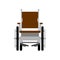 Wheelchair front view isolated. Medical vector illustration