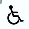 Wheelchair, handicapped, Disabled Handicap or accessibility parking or access sign symbol flat vector icon for apps and print
