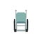 Wheelchair for hospital and medical care, disabled transport icon,