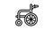 Wheelchair icon animation