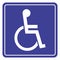 Wheelchair icon for the disabled