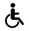 Wheelchair icon vector handicap icon design vector