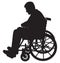 Wheelchair Patient Silhouette