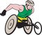 Wheelchair Racer Racing