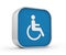 Wheelchair sign 3d