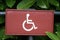Wheelchair sign. disability access or parking area