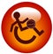 Wheelchair sports web button