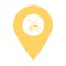 Wheelchair store location map pin pointer icon. Element of map point for mobile concept and web apps. Icon for website design and