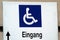 Wheelchair symbol, mobility and accessibility for handicapped