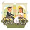 Wheelchair wedding