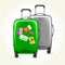 Wheeled suitcases with travel tags - baggage