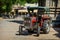 Wheeled tractor inside Meenakshi Temple