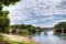 Where the Dordogne River Meets the Vezere River at Limeuil, France