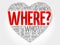 Where? Question heart