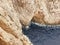 Where the rocks meet the roaring Mediterranean sea