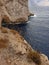 Where the rocks meet the roaring Mediterranean sea