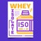 Whey Isolate Creative Advertising Banner Vector