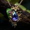 Whimsical Artistic Depiction of Enchanting Gemstone Jewelry