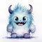 Whimsical Baby Monster Art Adorable Wonder