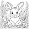Whimsical Baby Rabbit Coloring Book: Playful Kids\\\' Adventure