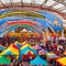 A whimsical carnival with colorful tents, thrilling rides, and performers showcasing extraordinary talents2, Generative AI