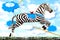 Whimsical Carousel Zebra