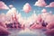 Whimsical cloud castles, floating high above the world, accessible only to dreamers - Generative AI