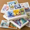 Whimsical Collection of Collectible Stamps