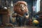 The Whimsical Construction Worker Lion: A Colorful 3D Rendering of Expressive Art